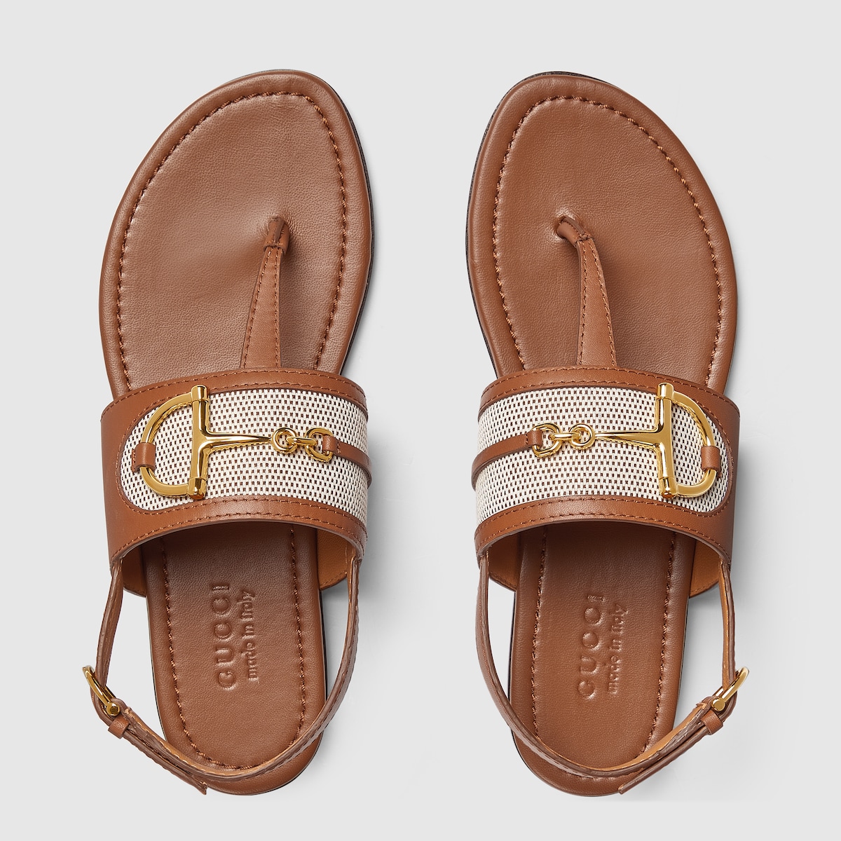 Gucci Women’s thong sandal with Horsebit - Image 2